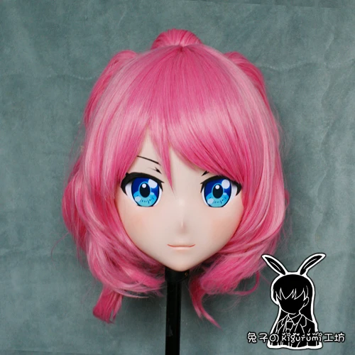 

(KMY010)Customize Character Female/Girl Resin Kig Full/Half Head With Lock Anime Cosplay Japanese Animego Kigurumi Mask