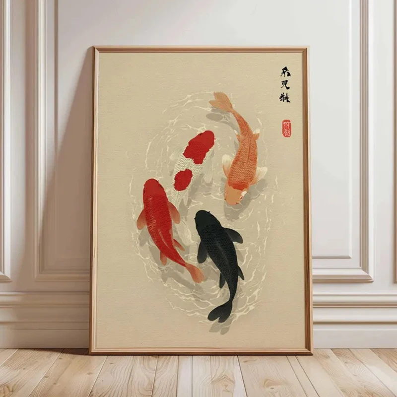 

Постер с японской рыбой кои ZLH8075