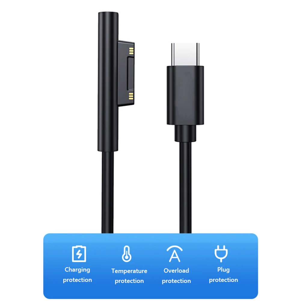 

Зарядное устройство USB Type-C, 15 В, 3 А, для Microsoft Surface Pro 3 4 5 6