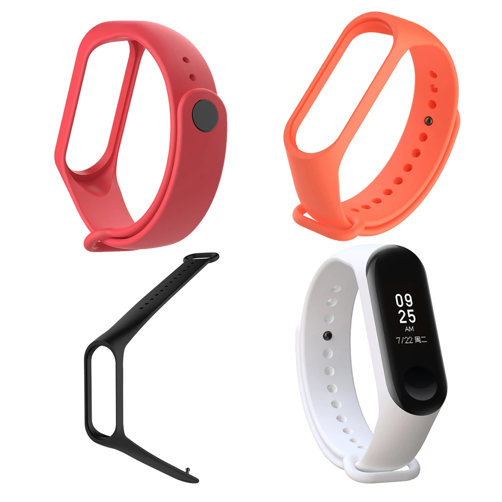 

For Xiaomi Watch Band Wristbands Replacement for Xiaomi Band 4 3 Watch Band TPU Silicone Strap Bracelet Wristbands Accessories