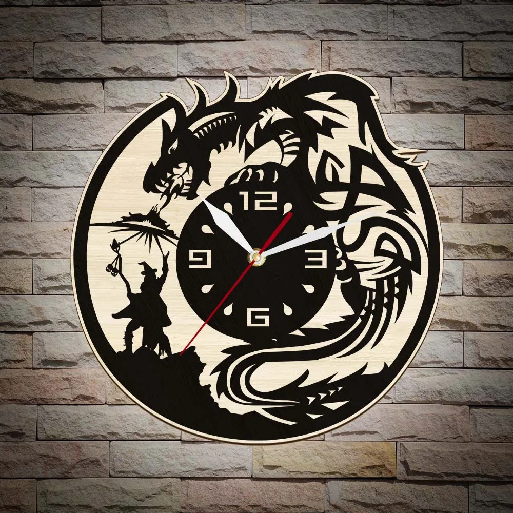 Настольные настенные часы Dungeon Master Wargaming деревянные украшения для дома фэнтези