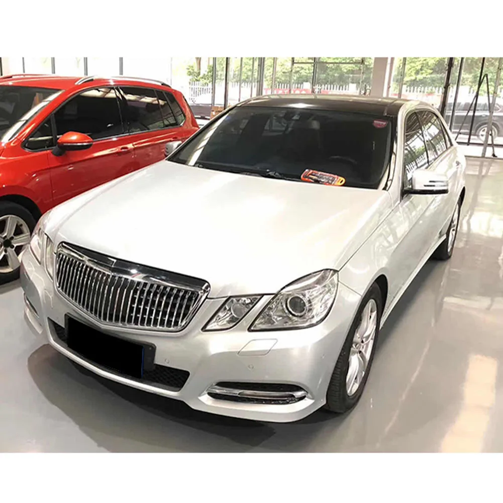 Фото Новая передняя верхняя решетка радиатора (ноздри) для Mercedes-Benz W212 E-Class 2009-2013 E250 E300 E350 в стиле Maybach №5