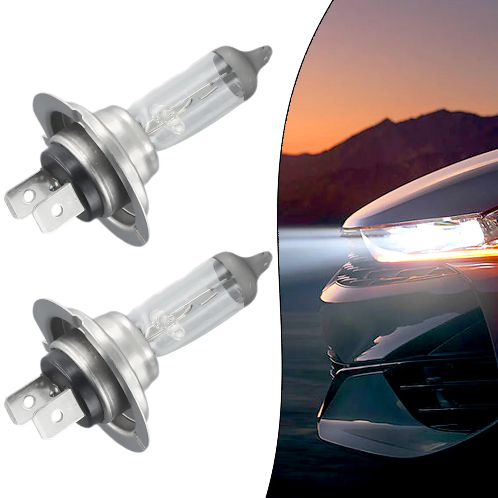 2 шт. 12 В автомобильная ксеноновая фара H7 55 Вт 6000 К галогенная лампа белого света