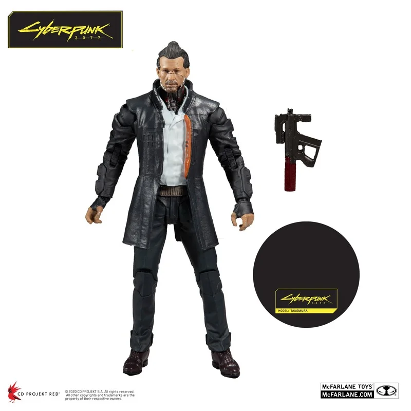 

【spot】McFarlane Cyberpunk 2077 doll figure Takemura action figure model children's gift