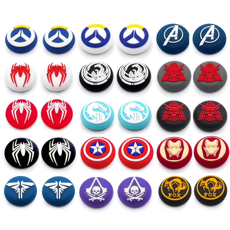 

2Pcs Thumb Grip Cap For Playstation 5 PS5 PS4 PS3 Xboxone 360 Controller Joystick Cover Case Accessories Thumbstick Grip Caps