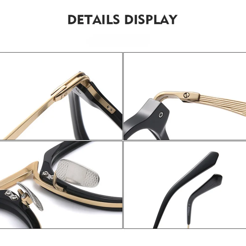 Японская оптическая оправа для очков ручной работы из чистого титана квадратная