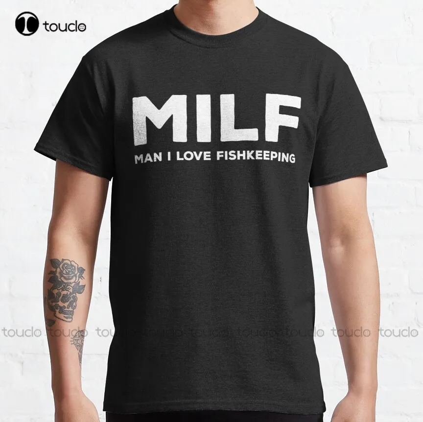 

Man I Love Fishkeeping Classic T-Shirt Golf Shirts High Quality Cute Elegant Lovely Kawaii Cartoon Sweet Cotton Tee Shirts New