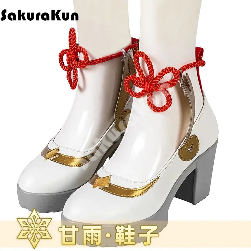 

Game Genshin Impact Ganyu Cosplay Shoes High-heeled Shoes Women Cosplay Ganyu