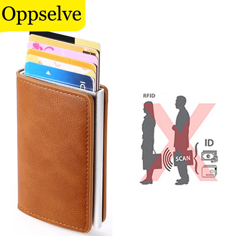 Кошелек с RFID-защитой от кражи прочный держатель для кредитных карт портативный