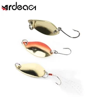ardea metal sequins hook 2 5g2 9g3 5g spoon noise spinner bait hard paillette single hooks bass with feathers fishing tackle