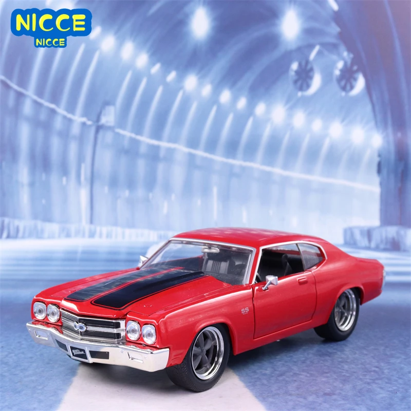 

Модель спортивного автомобиля Nicce Z2 J13 в масштабе 1:24, 1970, для Chevrolet CHEVELLE SS