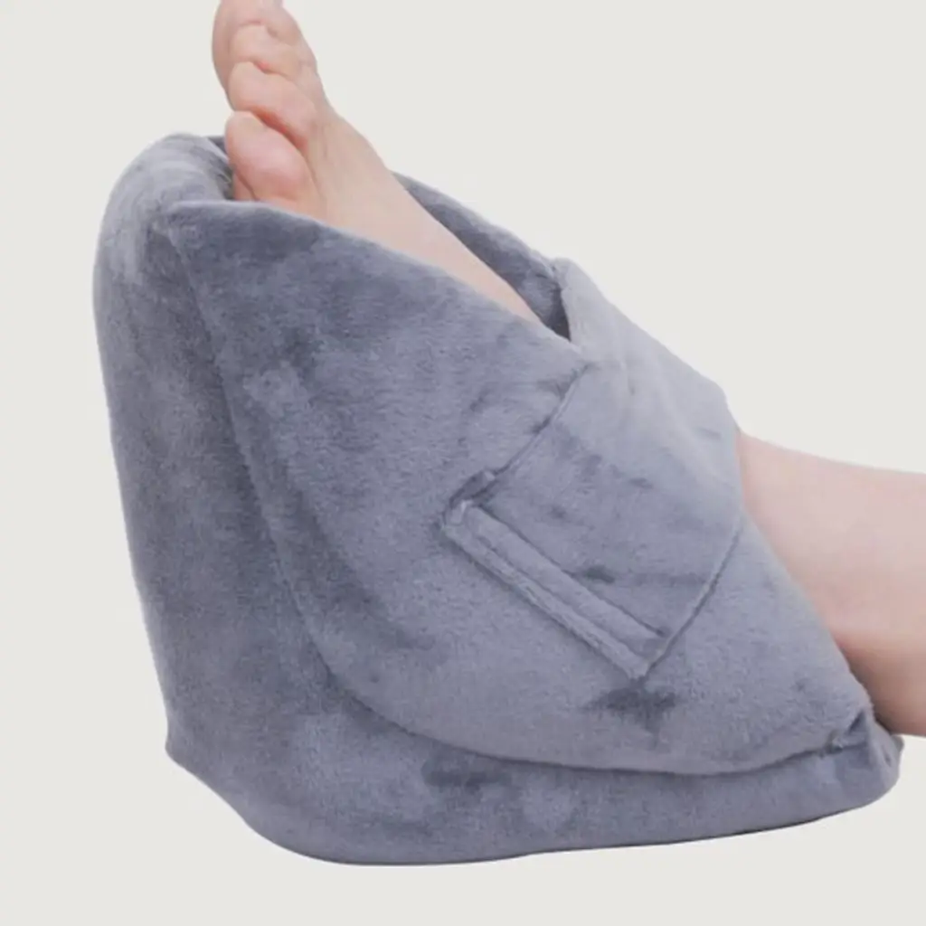 

Heel Protectors Pad Velvet Fabric Sticky Strip Breathable Left Right Foot for Pressure Sores Anti Foot Drop Elderly Unisex Adult