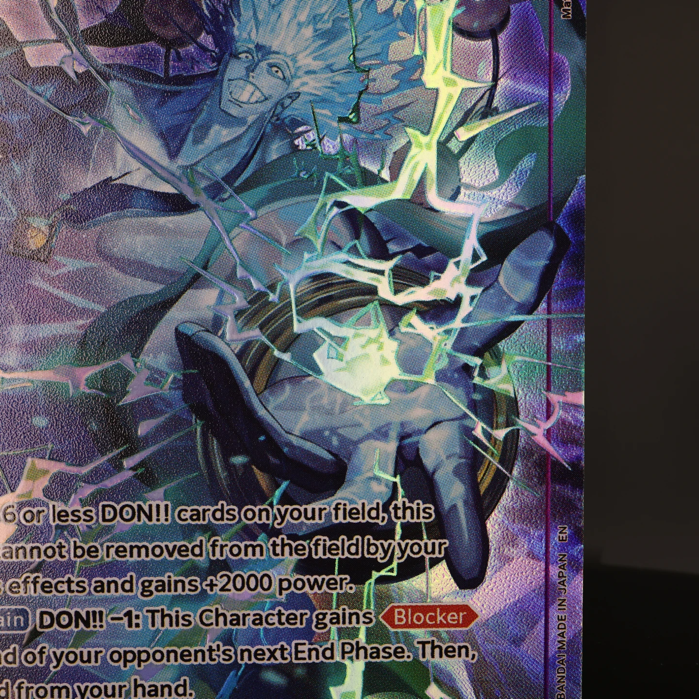 Фото Коллекционная карта One Piece TCG OPCG (английская версия) OP15-060 Энел SR 6 Cost Purple Enel, текстурированная фольгированная, с тиснением, аниме-карта №5