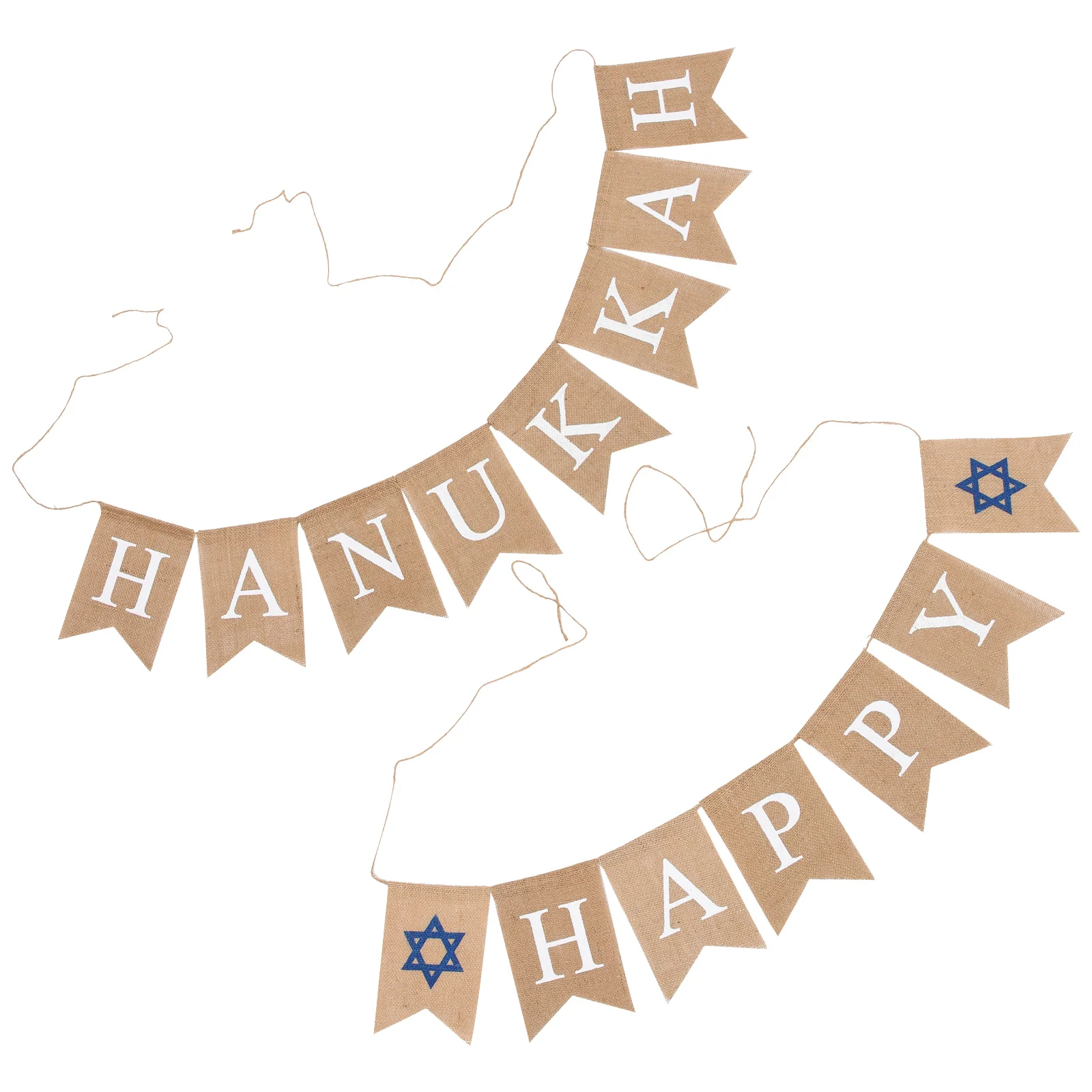 Баннер из мешковины льняной подвесной счастливой Хануки украшение флаг памятная