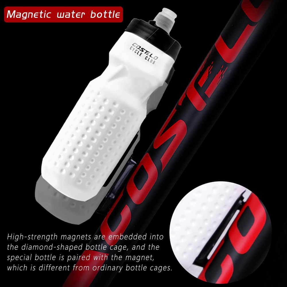 710ml Mountain Road Bike Water Bottle&Holder Set Anti-slip Magnetic Cycling Kettle Kit Outdoor Sports Water Bottle Drinkware