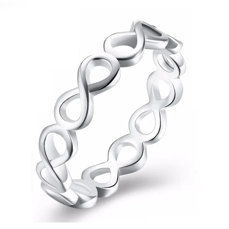 

Новые модные тонкие кольца на палец серебряного цвета с блестящим кубическим цирконием простые Стильные повседневные аксессуары для женщин