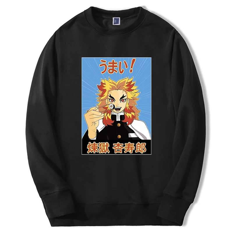 

Demon Slayer Anime Hoodies Men Women Rengoku Manga Hot Anime Graphic Sweatshirt Harajuku New Oversize Moletom Fashion Sportswear
