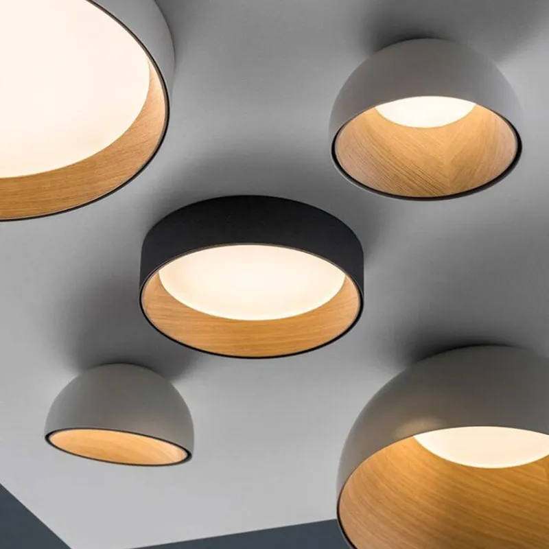 

Креативная потолочная лампа в скандинавском стиле, индивидуальный современный минималистичный круглый светильник для гостиной, коридора, спальни