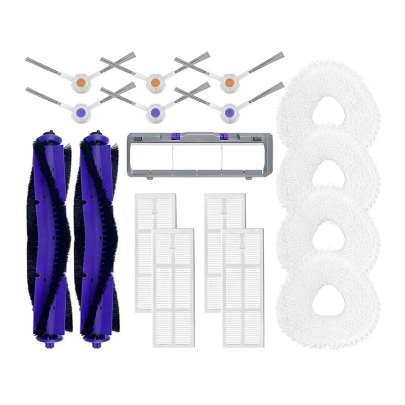 

Main Side Brush Hepa Filter Mop Cloths Rag Brush Cover Replacement Parts As Shown For Narwal Freo/Narwal J3 Robot