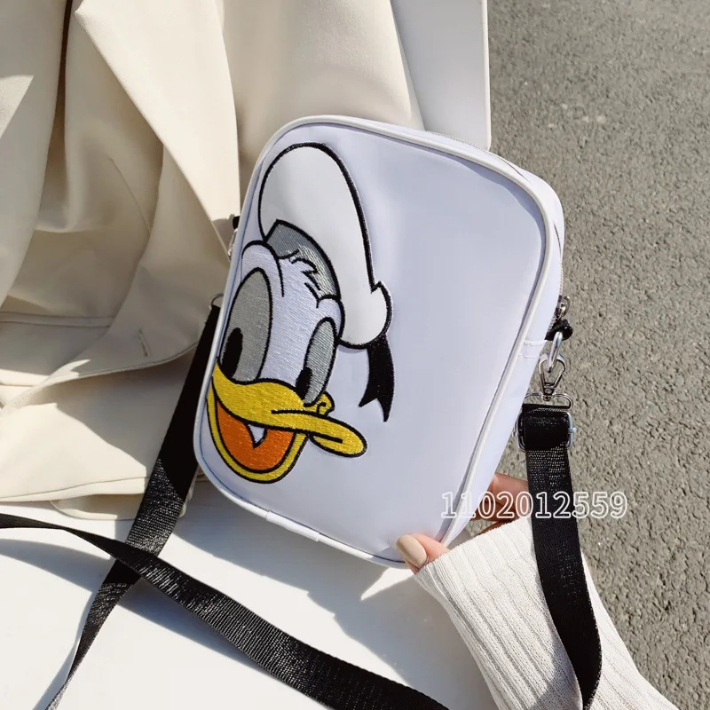 Disney Donald Duck 2022 New Handbag Cartoon Cute Women's Mobile Phone Bag Fashion Trend Casual Women's Shoulder Oblique Bag