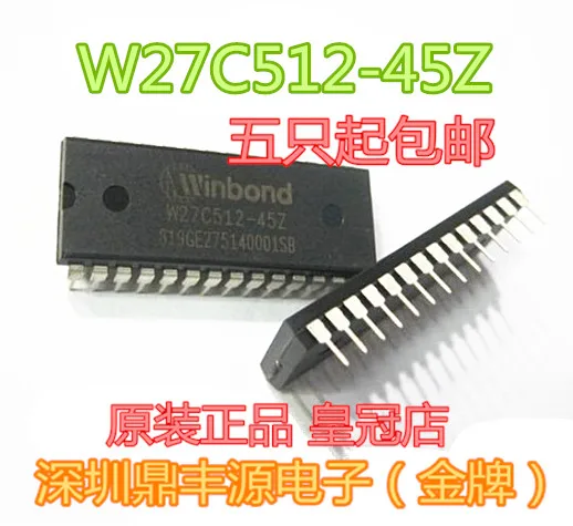 

Free shippingW27C512-45Z DIP-28 10pcs