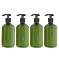 q1qd 4pcs 500ml empty pump bottle dispenser empty refillable body soap bottles for shampoo and conditioner