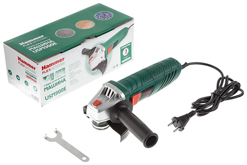 Угловая шлифовальная машина (болгарка) Hammer Flex USM 900 E | Инструменты