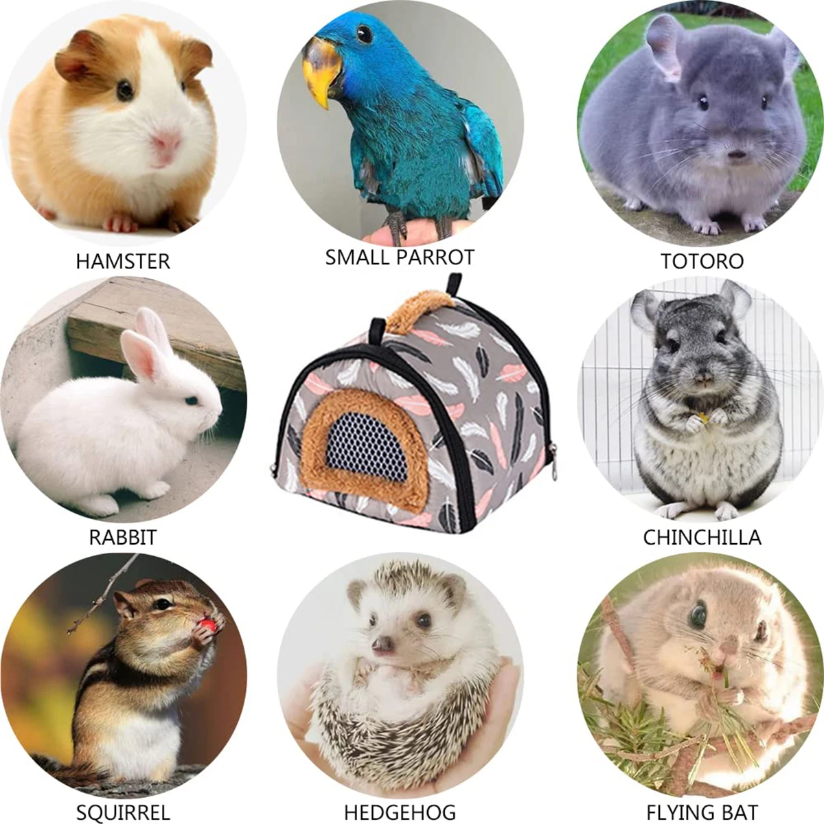 Портативная маленькая сумка-тоут для путешествий воздухопроницаемая подвесная