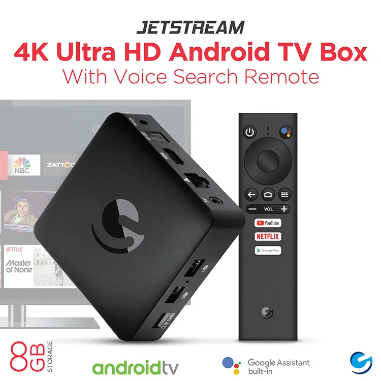 ТВ-приставка Jetstream 4k Android 9 0 Chromecast Netflix Mibox улучшенная версия |