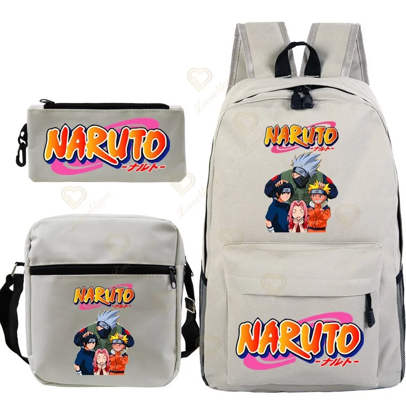 

Children's School Bags Naruto Backpacks Boys Girls Shoulder Bags Pencilcase Kids Gift Stationery Sets Fashion School Bags