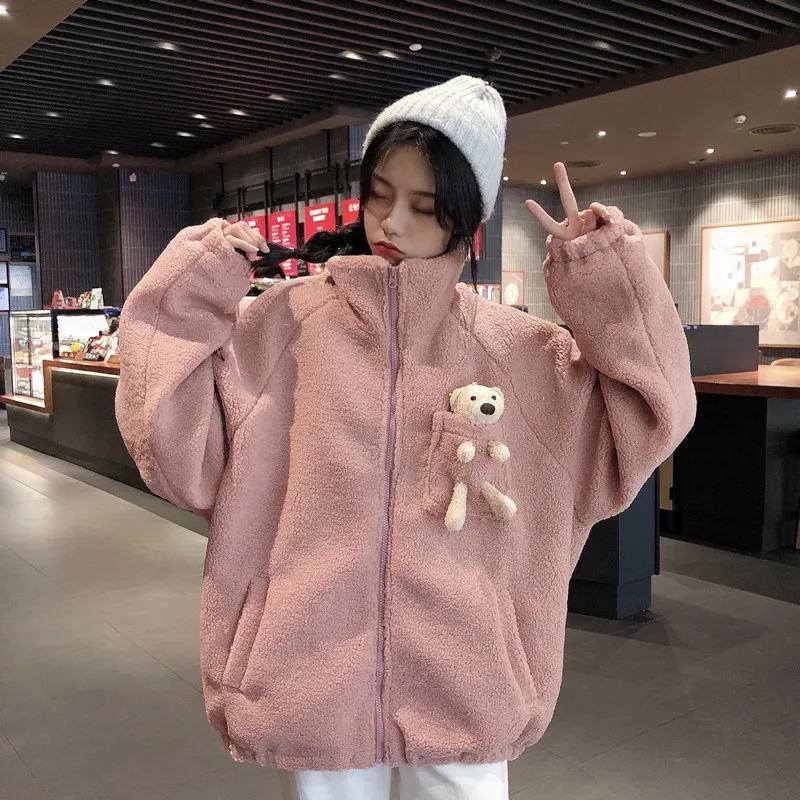 Толстовки с капюшоном для женщин на осень и зиму плюшевые теплые пушистые