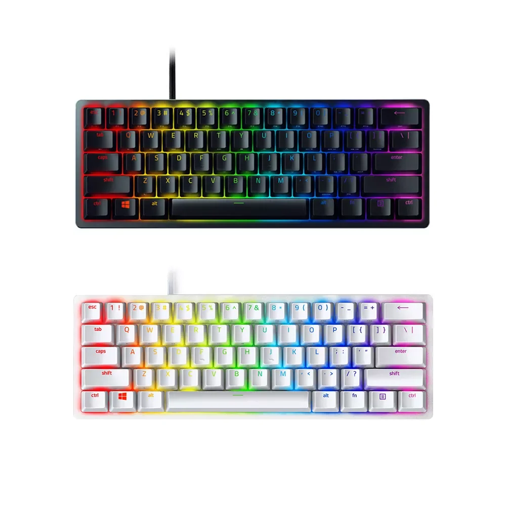 

Mini - Clicky/Linear Switch, US Layout, 60% Gaming Keyboard with Optical Switch.Doubleshot PBT Keycaps.