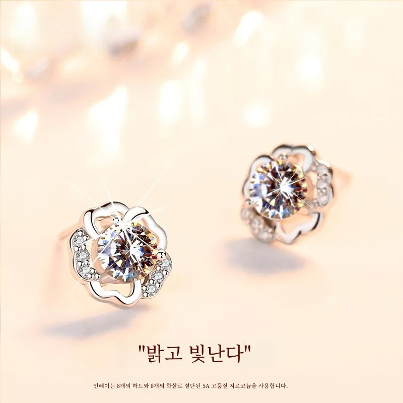 Omiky серебряные серьги-гвоздики из стерлингового серебра 999 пробы женские