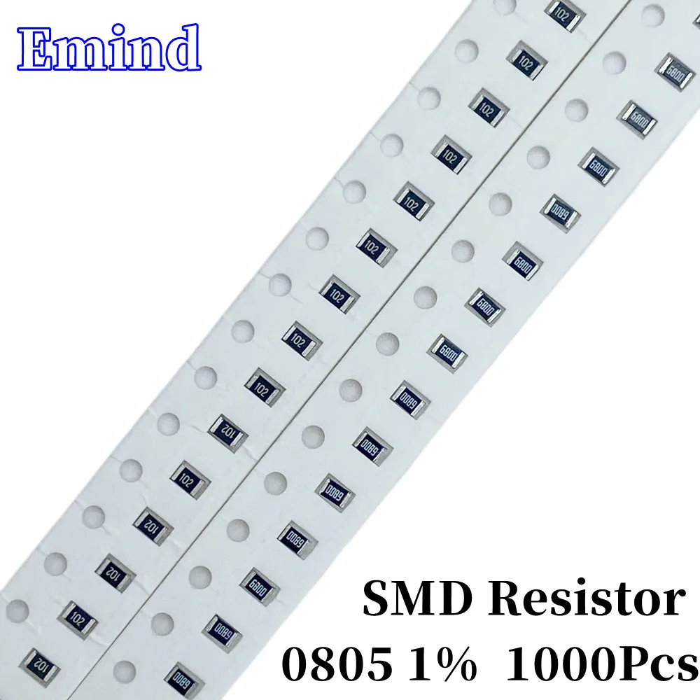 Резистор 1000 Smd 0805 1% R 120 180 240 330 360 430 470 510 680 Ом 10K 20K 30K 33K 36K 43K 47K 51K 62K 68K 75K 82 шт. K |