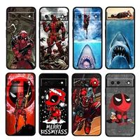 deadpool marvel avengers shockproof cover for google pixel 7 6 6a 5 4 5a 4a xl pro 5g 4g tpu soft silicone black phone case capa