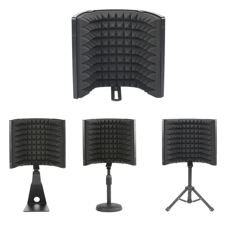 

Long Lasting Performance Isolation Shields Recording Singing Kits Black