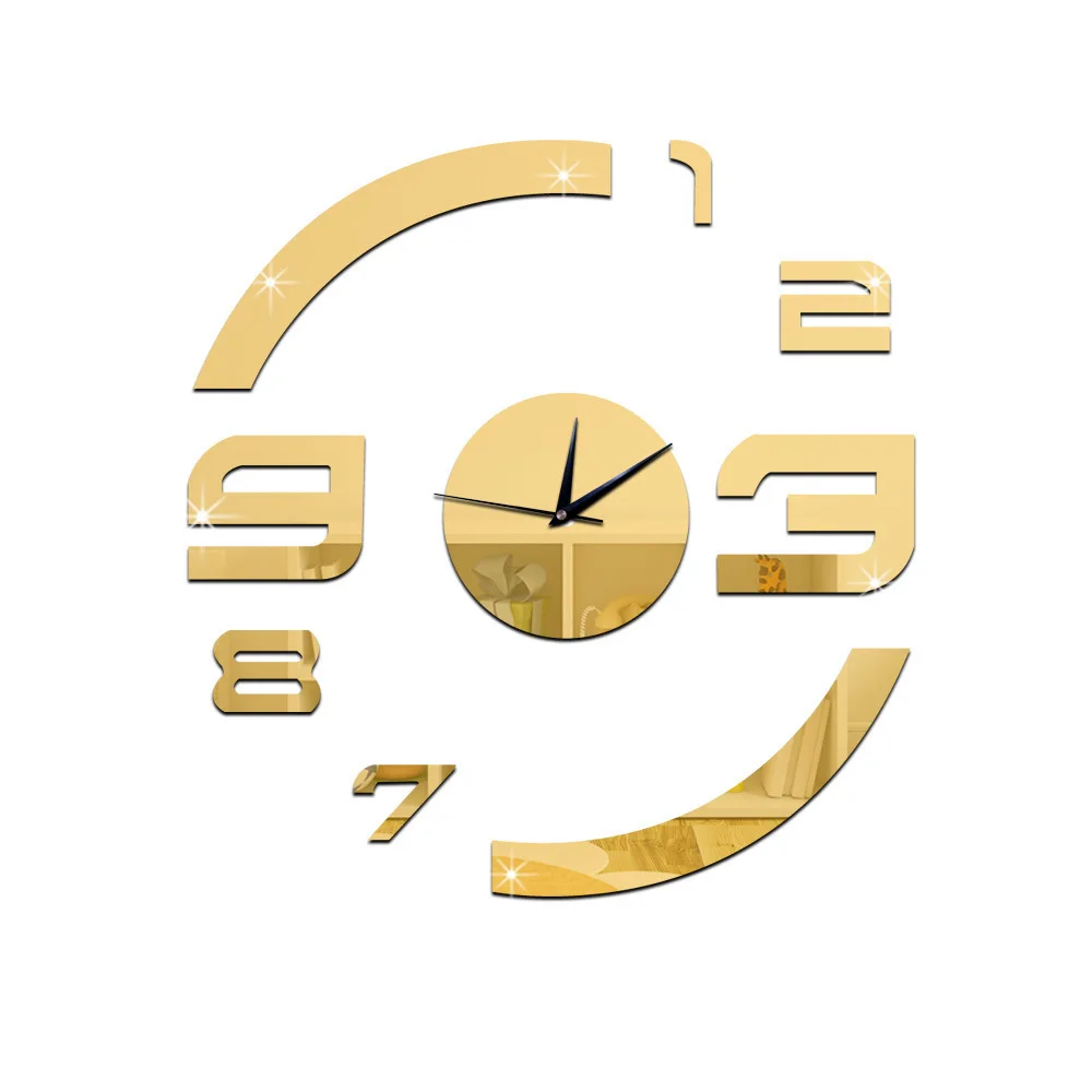 

Акриловые кухонные настенные часы для гостиной, набор «сделай сам» для дома и украшения, бесшумные настенные часы для спальни, Скандинавски...