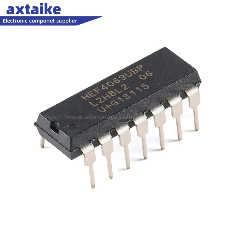 5 шт. HEF4069UBP, 652 HEF4069UBP инвертор SMD IC чип DIP-14 6-канальный 3 В до 15 в инверторы совершенно новые аутентичные