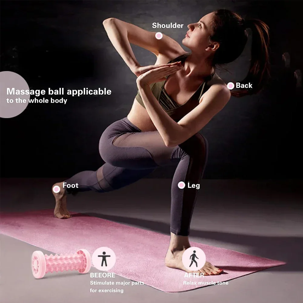 1 шт. BTQTOW роликовый массажер для ног облегчения подошвенного фасциита