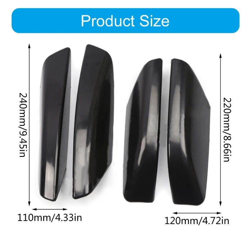 Пластиковый багажник на крышу сменная крышка конце рельса для 4 бегунков N210 03-2009