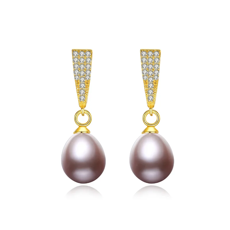 

MeiBaPJ Natural Freshwater Pearl Classic Butterfly Drop Earrings Real 925 Sterling Silver Fine Charm Jewelry for Women
