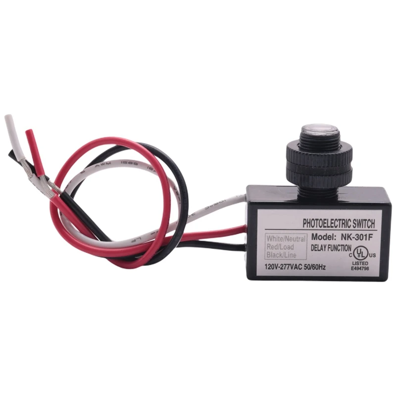 

Photocell Switch NK-301F 120-277V Dusk To Dawn Sensor Photoelectric Switch Light Photocell Sensor Lighting Switch
