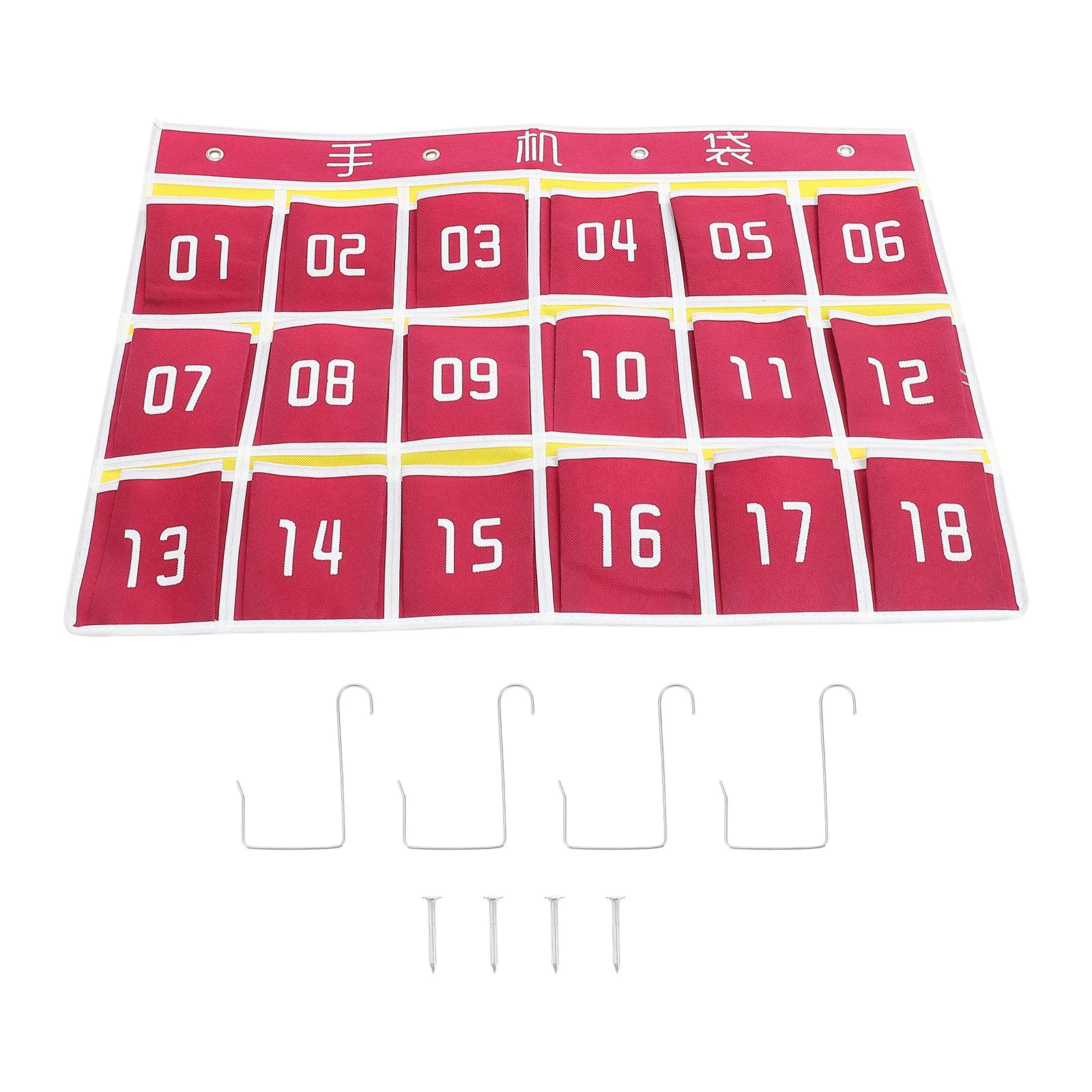 

1 Set Bag Hanging Pocket Chart Classroom Holder Classroom Pocket Organizer Classroom Wall Pockets