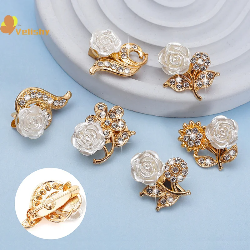 Милая универсальная брошь с цветком розы роскошная элегантная роза корсаж