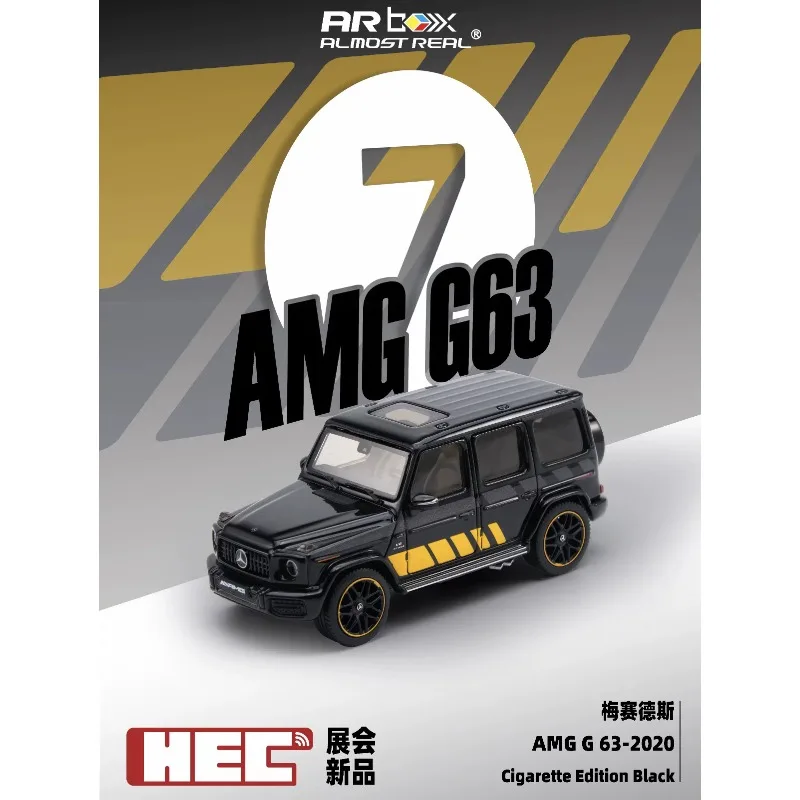 Фото Коллекционная модель автомобиля HEC ALMOST REAL 1/64 AMG G63 2020 Cigarette Edition из сплава, для мальчиков, в подарок. №3