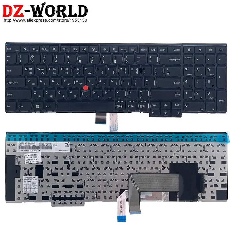 Новая Оригинальная Корейская клавиатура KR для ноутбука Lenovo Thinkpad T540P W540 W541 T550 W550S