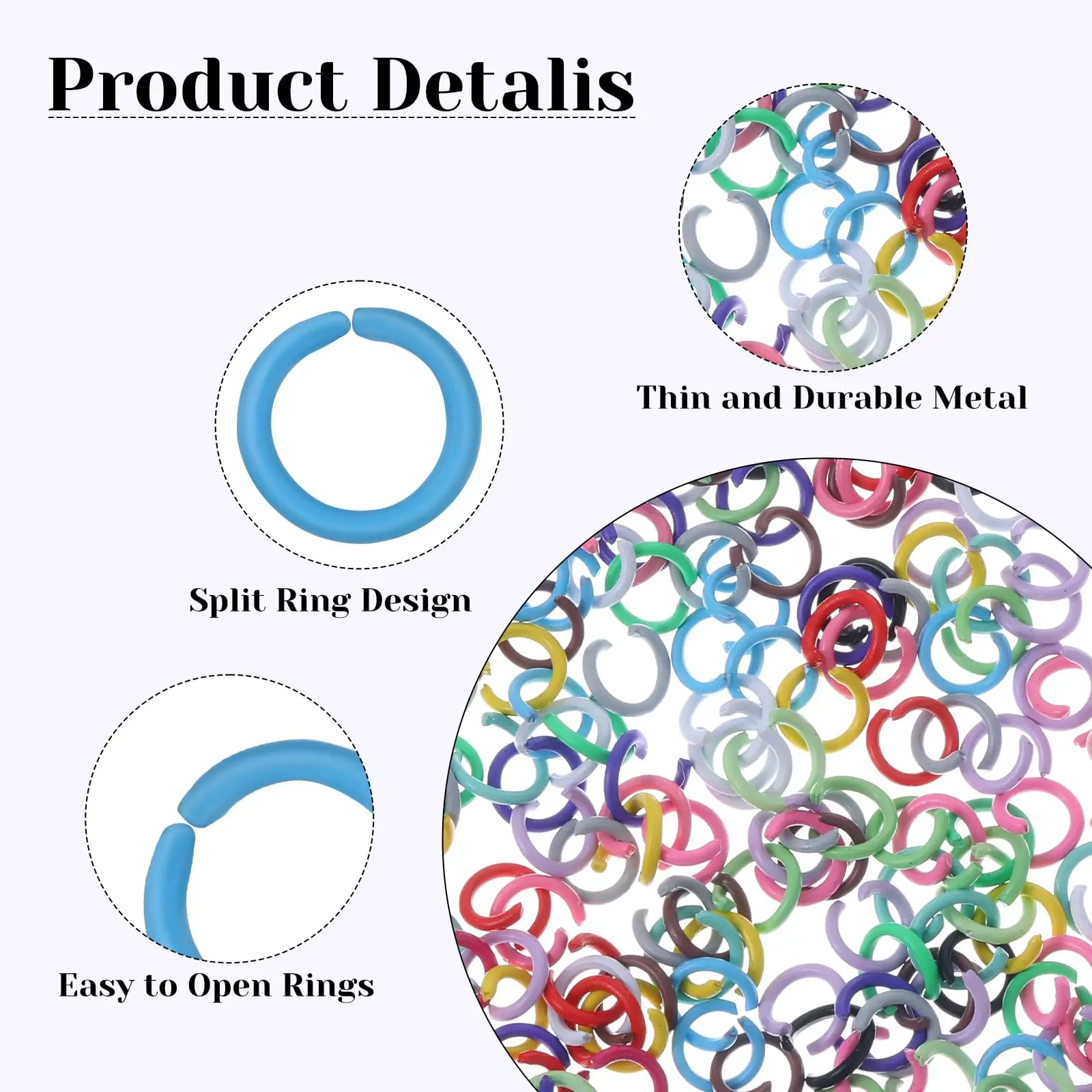 Цветные кольца для прыжков 200 шт