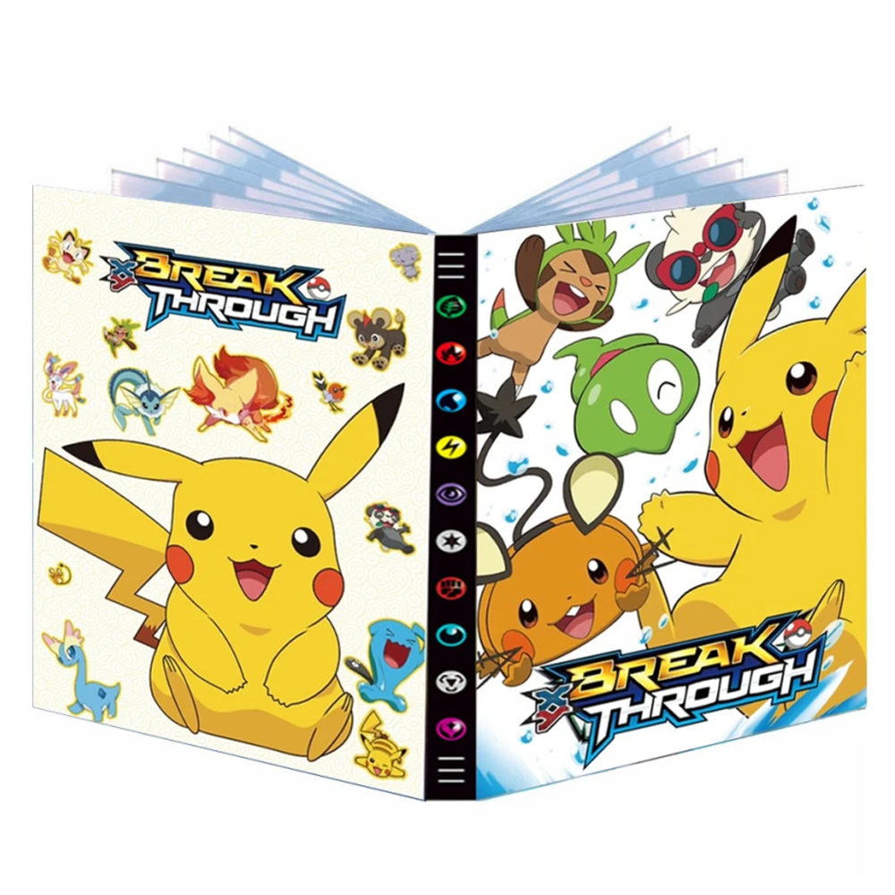 

240pcs Pokemon Cards Album book Cartoon Card Album Folder New Game Card VMAX Pocket Holder Letters Protector Collection Toys