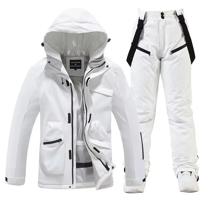 2025 Men and Women Ski Suit Sets Waterproof Snow Costume Jacket Pant Set Outdoor Clothing Snowboarding Overall