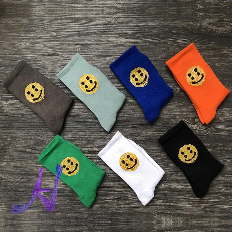 

Kanye West CPFM Socks Men Women Full Diamond Collocation Socks High Quality Cotton Sports Socks CPFM Trendy Socks